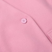 Riforla Womens casual Blazer prednje otvorene dugih rukava Radna jakna Blazer Blazers For Women Pink M