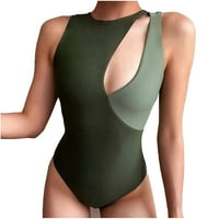Vekdone seksi žene bikini patchwork spajanje kostima za trbuh kostima za trbuh kostim, odjeća za plažu, zelena,