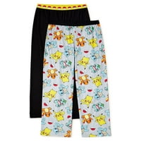 Pokemon Boys Ekskluzivne klasične hlače pidžama, 2-pack, veličine 4-12
