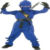 Dječji plavi ninja kostim za Noć vještica s podstavom od 925845 - srednji