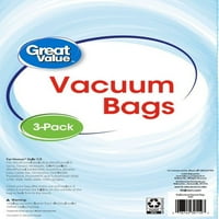 Izvrsna vrijednost hoover stila y z vakuum vrećica, 3-pack, 2507