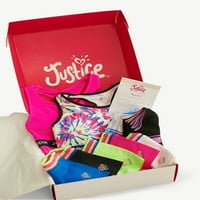 Justice Girls poklon Bo - uključujući sportski grudnjak, dječačko kratko donje rublje i bez čarapa, veličine XS