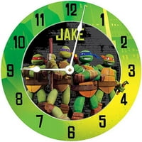 Personalizirani tinejdžerski mutant Ninja kornjače kornjača zidni sat
