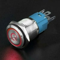 12V LED isključeno prekidač za puštanje gumba zasun s kabelom u utičnici