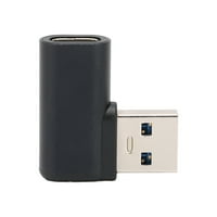 Muški do ženskog pretvarača, mali USB-A 3. mužjak do tipa-c izdržljivi konektor lijevog kuta za tabletu za zidni