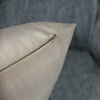 Aiking Home Fau svileni pravokutni jastučni poklopac za bacanje, zatvarači zatvarača, pijesak