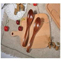 bambusova žlica alati za kuhanje vilica kuhinjska žlica za juhu posuđe drveni kuhinjski stol kaki bar