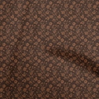 Oneoone Georgette viskoza smeđa tkanina batika šivanje tkanine prema dvorišnom DIY odjeću za šivanje širi
