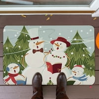Baofu sretan božićni dobrodošli vratats unutarnji kućni tepih dekor 40x