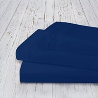 Set za krevet - posteljina s brušenom mikrofibrom - posteljina i jastučnice - duboki džepovi - Easy Fit - prozračni