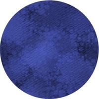 Ahgly Company zatvoreni okrugli uzorak kobaltno plave prostirke, 5 'krug