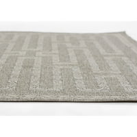 Vanjski tepih od 8' 10' u geometrijskoj sivoj boji