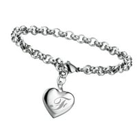 Yubnlvae narukvice za srčani nakit poklon ljubav engleska dama u obliku narukvica narukvice za pismo f