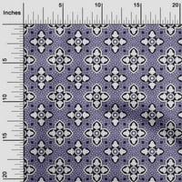 Oneoone pamuk poprilin ljubičasta tkanina azijski blok tisak tradicionalni geometrijski šivaći materijal za ispis