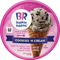 Baskin-robbins kolačići sladoled, 14. fl oz