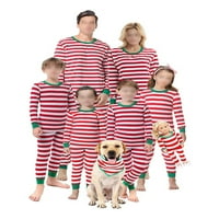 Niuer mama tata dijete božićni božićni pjs dugi rukav podudaranje obiteljske pidžame set ženski muškarci djeca
