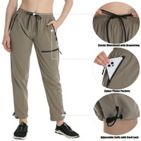 Ženske teretne hlače za planinarenje, brzo sušenje, vodootporne na otvorenom, 50+, duge hlače s patentnim zatvaračem,
