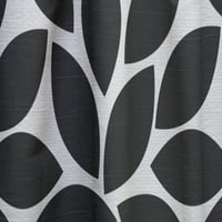 Designart 'crno-bijeli geometrijski uzorak xii' Moderna ploča za zavjese u sredini stoljeća
