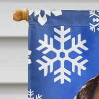 99783 štene Norfolk terijera zimske snježne pahulje Zastava platno veličina kuće, veličina kuće, višebojna