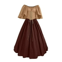 Srednjovjekovna renesansna Haljina ženska Korzet Plus size večernje balske haljine kostim Vintage zvonasta haljina