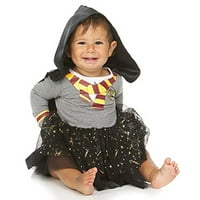 Harry Potter Girls 'Dugi rukavi Halloween haljina kostime s ogrtačem s kapuljačom, veličine 4T