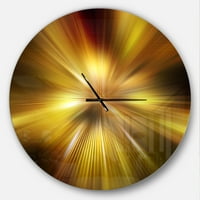 Dizajnirati 'eksplozija zlatne nijanse' metalni zidni sat
