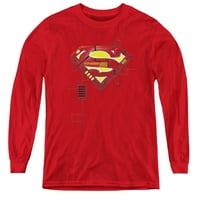 Superman-štit Super Mecha-majica dugih rukava za mlade-mala