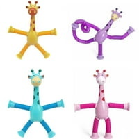 Crtana Usisna čašica za rastezanje cijevi, obrazovne igračke žirafe koje emitiraju svjetlost