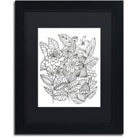 Zaštitni znak likovna umjetnost Vile i šumska stvorenja 27 Canvas Art by Kcdoodleart Black Matte, crni okvir