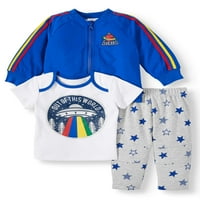Wonder Nation Baby Boy jakna, majica i hlače, odjeća