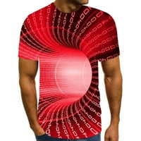 Nova predimenzionirana majica za muškarce Hip Hop ležerna majica kratkih rukava 3-inčni ispis prevelika majica