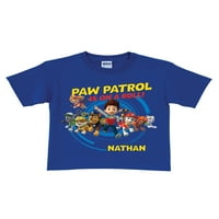 Personalizirana majica Paw Patrol Blue Toddler Boys, 2T, 3T, 4T, 5 6T - Na Roll Royal