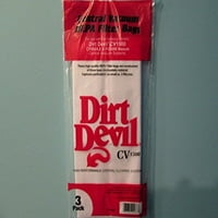 Dirt Devil Centralne vakuumske torbe 7767 -W - Originalno 3 PK