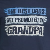 Očev dan muških i velikih muškaraca promaknut u grafičku majicu djeda