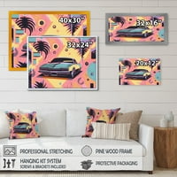 Art DesignArt 80S Groovy Cars II retro dekor zida automobila u. Širokim in.