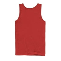 Muška majica bez rukava u crvenoj boji Plus veličine