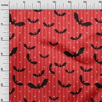 Jednobojna rajonska Georgette tkanina u crvenoj boji za Noć vještica zanatska tiskana tkanina širine dvorišta