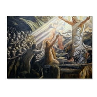 Zaštitni znak likovna umjetnost 'Krist u carstvu mrtvih' platnena umjetnost Joakima Skovgaarda