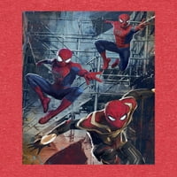 Majice s grafičkim prikazom stripa Spider-Man za muškarce i 2 pakiranja, veličine od 2 do 3 inča