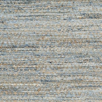 Pleteni prugasti tepih od jute, 2 '3 16', prirodno plava