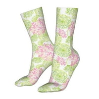 Ružičaste zelene čarape s cvjetnim uzorkom za žene i muškarce novost šarene čarape za posadu Ležerne čarape sa