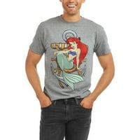 Disney muški mali sirena grafička majica