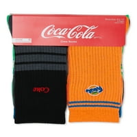 Coca-Cola, čarape za muške posade, 5-pack, veličina 6,5-12