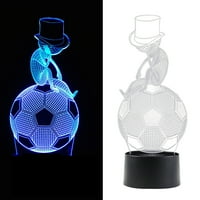 3o nogometno noćno svjetlo, dizajnerska Svjetiljka, 3o LED noćno svjetlo s dodirnim prekidačem, Stolna svjetiljka