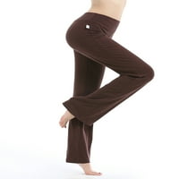 Frontwalk Womens joga hlače treniske s pravim nogama joggers screwstring za vježbanje dnevni boravak pidžame hlače