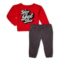 Ganimals Baby and Toddler Boy s dugim rukavima Mi i Match Kid Outfit Set, 12-komad, veličine 12m-5T