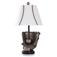 Brončana Belle & Draper - Stolna svjetiljka s kuglom i rukavicama s sjenom obojenom bejzbolom