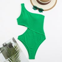 Binmer Women Ljetni kupaći kostim One rame bikini čvrsto seksi udubljeni kupaći kostim