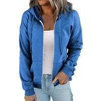 RRHSS ženski zip up hoodie dukvica dugih rukava jesena jakna y2k casual kaput vrhovi s džepovima s-xxl