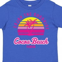 Inktastično ljeto Uživajte u sunčanoj plaži s kakaom Florida u ružičastom poklon malici ili majici malu malu malu